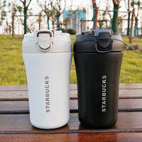 ถ้วยขาตั้งกล้องสตาร์บัคส์ของแท้ถ้วยสตาร์บัคถ้วยกาแฟพกพา Sedotan Stainless Steel โต๊ะพกพาความจุมากของขวัญถ้วยน้ำประกอบ