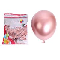 50Pcs 10 Inch Metallic Latex Balloons Thick Chrome Glossy Metal Pearl Balloon Globos for Party Decor