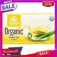 เนเจอร์กรีนชาใบเตยออร์แกนิค 1กรัม แพค 30ซอง Nature Green Pandan Tea Organic 1g. Pack 30sachets