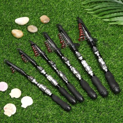 1.0-2.1M Portable Adjustable Hard Carbon FRP Rods Fish Tackle Tool Fishing Rod Sea Pole