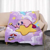 Anime Blanket for Decorative Sofa K-kirbys Bedroom Decoration Bedspread on the Bed Fluffy Soft Blankets Throw Fleece Boho Custom