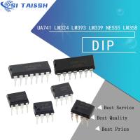 20PCS UA741 LM324 LM393 LM339 NE555 LM358 DIP LM358N LM324N LM339N LM393N NE555P UA741CN LM386N LM567CN LM833N Amplifier Circuit WATTY Electronics