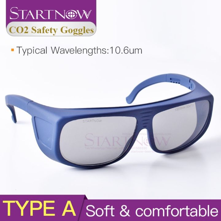 startnow-laser-protection-goggles-od4-10-6um-co2-cutting-marking-machine-parts-protective-eyewear-shield-safety-glasses