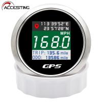 New 52mm85mm TFT Screen Speed Gauge Digital GPS Speedometer Mph Knot Kmh GPS Antenna For Motorcycle Marine Boat Car 12V 24V