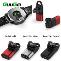 GUUGEI สำหรับ Garmin Smart Watch ชาร์จแปลง Type C/micro/ios USB หญิง4pin Garmin อะแดปเตอร์ชาร์จ