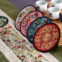 【hot】☃▤❈  Embroidered Coaster Chinese Bowl Thermal Insulation Dining Table