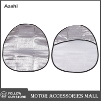 Asahi Motor รถพวงมาลัยบังแดดบังแดดบังแดด Protector Silver aluminium FILM