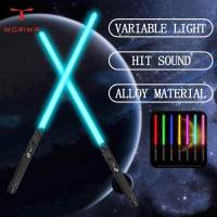 ดาบสตาร์วอร์ Lightsaber ด้ามจับโลหะสำหรับต่อสู้หนัก,RGB 12สีเปลี่ยน10ชุดเสียงแบบสุ่ม Force FX FOC Blaster ของเล่นของขวัญดาบเลเซอร์