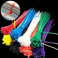 100pcs/Bag 3x100mm Adjustable Self-Locking Nylon Wire Cable Zip Ties Cable Ties Organiser Fasten Cable Green Red Blue Yellow Cable Management