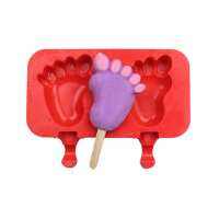 Foot Oval Shape Silicone Ice Cream Chocolate Cake Popsicle Mold DIY Home Kitchen Freezer Ice Cream Maker Ice Maker Ice Cream Moulds