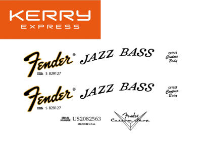 โลโก้เบส   Jazz  Bass  (โลโก้ทึบแสงติดพื้นดำได้ ) อัพเดท 27/09/23