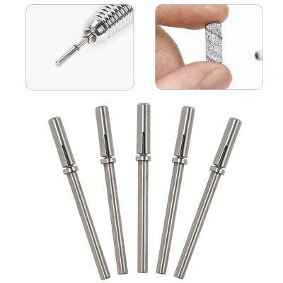 ‘；【。- 3.1Mm Nail Small Mini Stainless Steel Sanding Bands Mandrel For Manicure Sandpaper Ring Holder Nail Drill Accessories
