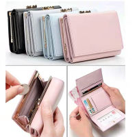 Fashion Short Women Wallets Multi-function Tri-fold Coin Purse Girls Leather Card Holder Wallets With Photos ID Window