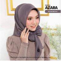 (สีเยอะมาก) ผ้าคลุุมฮิญาบ ผ้าบาวาคอตตอน AZARA สีพื้น แบบสามเหลี่ยม พันเอง เป็นทรงง่าย ขนาดหลากรู