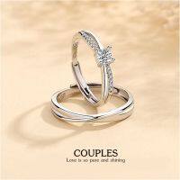 s925 Couples ring 24 แหวนคู่รักเงินแท้ Wishes for you สื่อกลางแทนความรักสองเรา ปรับขนาดได้