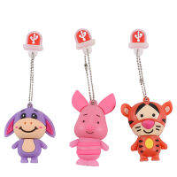 Hot Free Key Chain การ์ตูน Tiger USB แฟลชไดรฟ์ Donkey ไดรฟ์ปากกาความจุจริง Memory Stick Pig U Disk 64GB32GB16GB8GB4GB