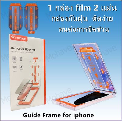 【2 ชิ้น】NEW film สติ๊กเกอร์กล่องกันฝุ่น iphone12/12Pro.12PROMAX iphone13/13Pro.13PROMAX 1กล่องมี2แผ่น