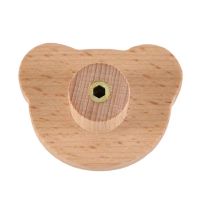 15Pcs Furniture Knobs,Wooden Drawer Knobs, Wooden Cupboard Knobs,Bear Drawer Knobs for Kids, Dresser, Drawers,Kitchen