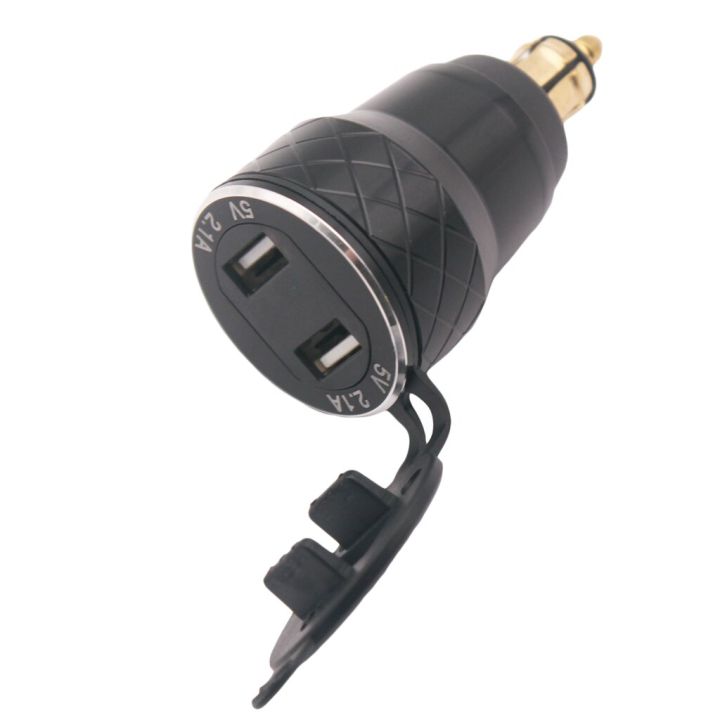 เต้ารับหัวเสียบแบบดีไอเอ็นมอเตอร์ไซค์สองเครื่องชาร์จ-usb-สำหรับ-bmw-f800-f650-led-4-2a