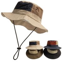 สินค้าใหม่ป้องกันรังสียูวี Topi Bucket ปีกกว้างแห้งเร็วหมวกชาวประมงระบายอากาศขนาดใหญ่หมวกนักปีนเขาฤดูร้อน