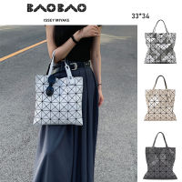 New ของแท้ 100 กระเป๋า baobao issey miyake Lucent 6x6 บล็อคกระเป๋า กระเป๋าถือผู้หญิง กระเป๋าถือ กระเป๋าสะพายข้าง TOTE BAG