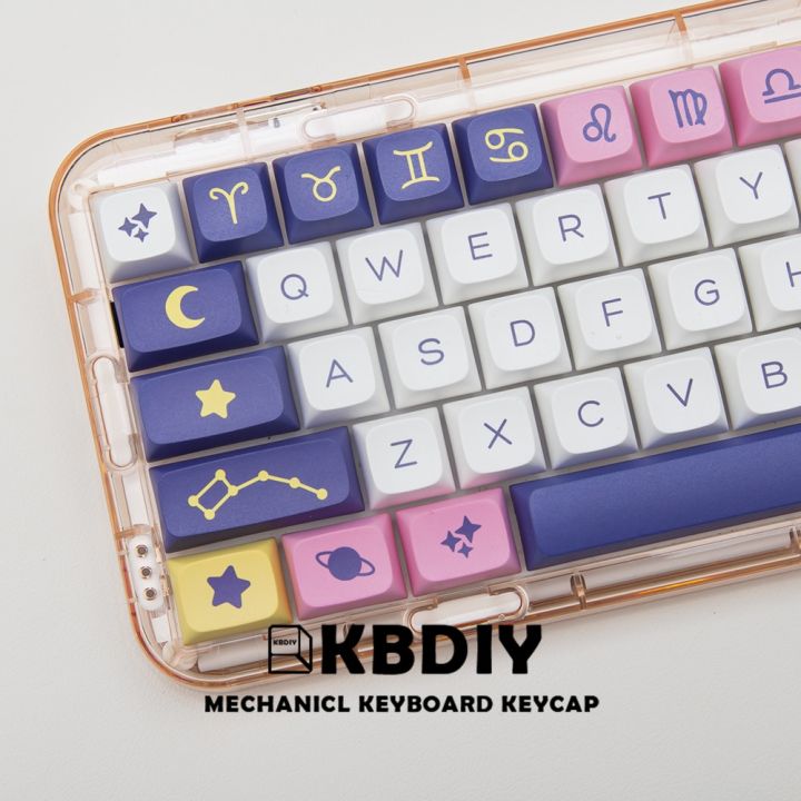 kbdiy-กุญแจ132กลุ่มดาวปุ่มกด-pbt-nbsp-xda-โปรไฟล์สวิตช์-mx-อะนิเมะน่ารักแป้นพิมพ์สำหรับชุดสร้อยเลือกใส่ได้หลายแบบคีย์บอร์ดเล่นเกมแบบกลไก-diy