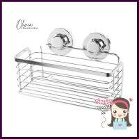 ตะกร้าสเตนเลสเหลี่ยม1ชั้นสุญญากาศKECH111KITCHEN RACK WITH SUCTION CUP KECH KECH111 STAINLESS STEEL **ทักแชทได้ค่ะ ยินดีบริการ**