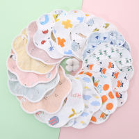 3Pcs Muslin เด็กหญิงเด็กชายเด็กผ้า Babador พิมพ์ผ้าพันคอ Bibs สำหรับทารก Smock ผ้าพาดบ่า Feeding ผ้าซับน้ำลายเด็ก