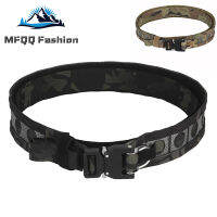 Mfqq【สต๊อกพร้อมแล้ว】?WoSporT เข็มขัดชุดโมลยุทธวิธียุทธวิธี,เข็มขัดปล่อยเร็วทำจากโลหะ + ห่วงรูปตัว D สำหรับการล่าสัตว์หัวเข็มขัดนิรภัยแอร์ซอฟต์