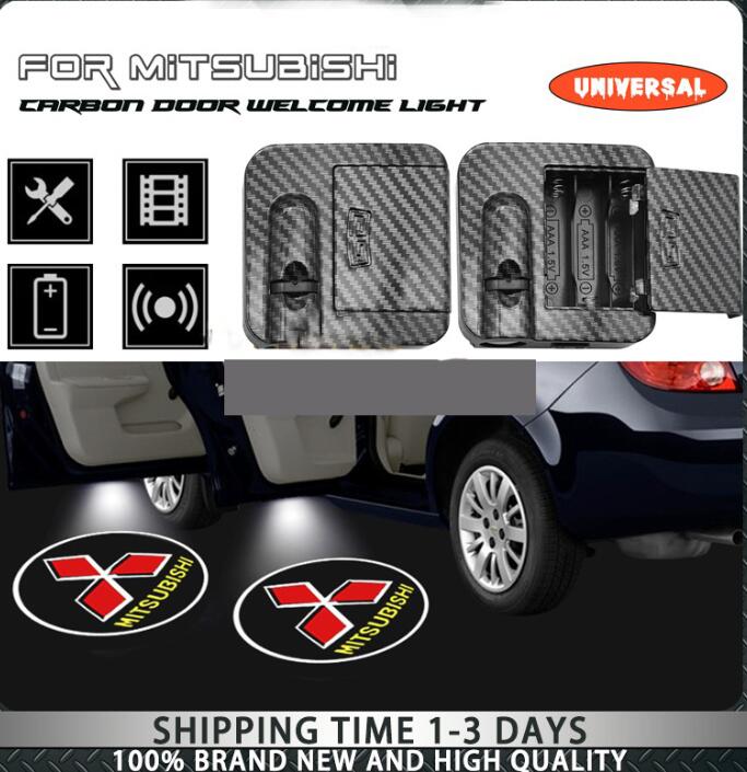 Beige NewL 1 Pair Custom Logo Picture Wireless Led Projector Car Door Welcome Lights 