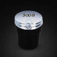 【 Party Store 】 Car Ashtray With Led Lights Car Logo Cigarette Smoke Holder For Peugeot 3008 2009 2010 2011 2012 2013 2014 2015 2016 AccessoriesTH