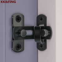 KK &amp; FING สแตนเลส90องศาประตูหัวเข็มขัดประตู Bolt 180 ° Anti-Theft ประตูล็อคหัวเข็มขัดประตู Latch Push-Pull ประตูล็อค