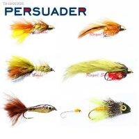 ❁☢ Persuader 4pcs/2pcs pack 8 10 freshwater fly fishing streamer flies imitating leech amp;minnow fish pattern streamers fishing baits