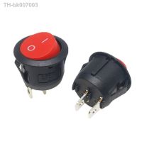 ◈◎  5pcs  KCD1-105 Diameter Small Round Boat Rocker Switches Black Mini Round Black White Red 2 Pin ON-OFF Rocker Switch