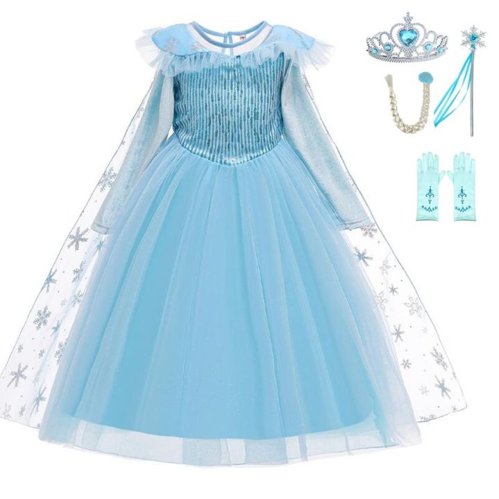 ready-stock-kame-raya-2022-baju-baby-girl-baby-dress-kids-dress-dress-frozen-dress-100-150cm-1-10y-with-shawl-accessories-crown-magic-wand-wig-s-princess-dress-role-play-costume-girls-dress-birthday-p