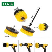 1-12Pcs Electric Drill Brush Scrubber Set Cleaning Brush Detailing Brush Auto Tires Cleaning Tools For Bathroom Tile Kitchen