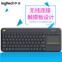 K400 SsLogitech บวกแป้นพิมพ์สัมผัสไร้สายของใช้ภายในบ้านอัจฉริยะมัลติมีเดียสัมผัส