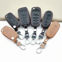 ◑✻ Leather Key Case Remote Fob Car Key Cover for FIAT 500 Panda Stilo Punto Doblo Grande Bravo 500 Ducato Minibus