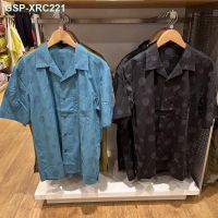 ☒UNIQLO 2023ฤดูร้อน U ครอบครัวชายเสื้อเปิดคอปกแขนลำลองขาสั้นเสื้อเสื้อคลุมบางๆ455977/460658