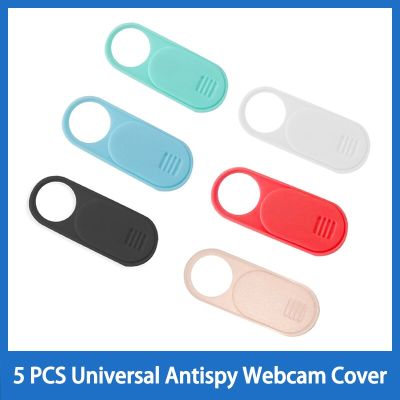 5PCS Camera Cover Universal Antispy Webcam Cover Shutter Slider Mobile Phone Privacy Protector Sticker for Laptop Tablet Len Lens Caps