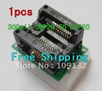 SO20 SOIC20 SOP20 ถึง DIP20 กว้าง 300mil IC Test Socket / Programmer Adapter / Burn-in Socket OTS-28-1.27-04 ล่าสุด