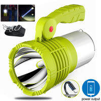 Torchlight Super Bright USB ไฟฉายแบบชาร์จไฟได้ไฟฉาย LED กันน้ำ Ultra-Long Range Hand Lamp Outdoor Camping Fishing Light