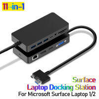 แท็บเล็ตพีซีอุปกรณ์แล็ปท็อป RJ45มินิ DP USB HUB MST D Ock HD สำหรับ Surface Pro356 Laptop12สถานีเชื่อมต่อ HDMI