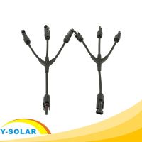 One Pair Solar Connector Y Type 3 Branch One to Three Combiner Solar Panel Cable Connector Male and Female PV Connector