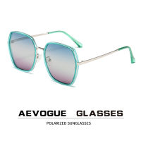 AEVOGUE New Sunglasses Women Fashion Eyewear Square Outdoor Polarized Sunglasses Men UV400 Large Frame AE1126