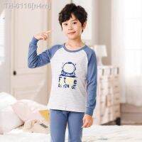 ☒℗♞ n4rn Bebê meninos pijamas crianças adolescentes calças superiores 2pcs ternos astronauta conjuntos de roupas