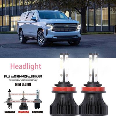 หลอดไฟหน้ารถยนต์ LED LAI 40w 6000k สีขาว สําหรับ Chevrolet Suburban tahoe 2007-2014 2PCS