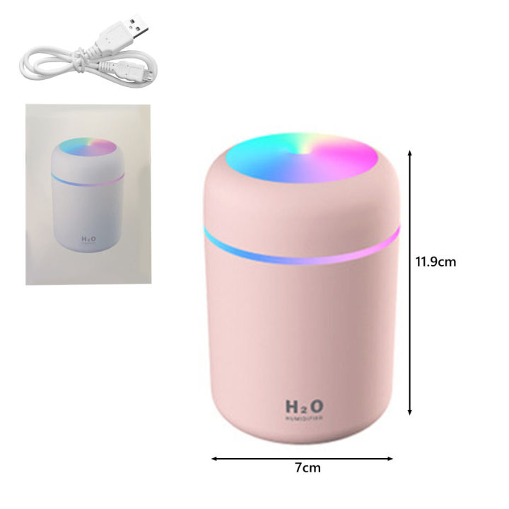 New Car Air Freshener LED Air Humidifier Diffuser Air Humidifier Aromatherapy Aroma Fragrance Auto Interior perfume Accessories