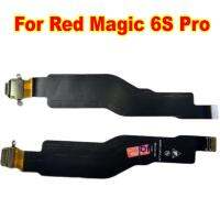 ต้นฉบับสําหรับ ZTE Nubia Red Magic 6S Pro NX669S ไมโครโฟนปลั๊ก USB พอร์ตชาร์จบอร์ด Fast Charge Flex Cable แผ่นรองบอร์ด