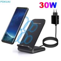 ZZOOI 30W Wireless Charger For iPhone 14 13 12 11 Pro Max X 8 XR XS Samsung Galaxy S22 S21 Fast Charging Dock Station Phone Holder